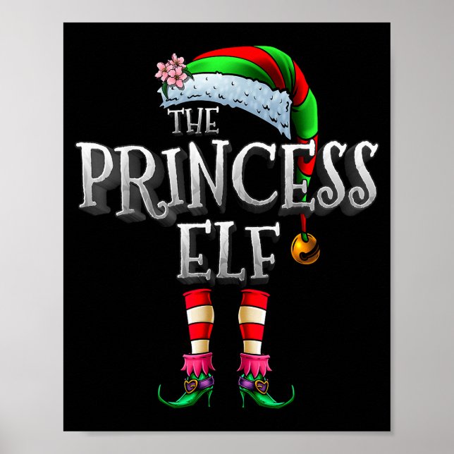 The Princess Elf Shirt Matching Family Funny Chris Poster (Framsidan)