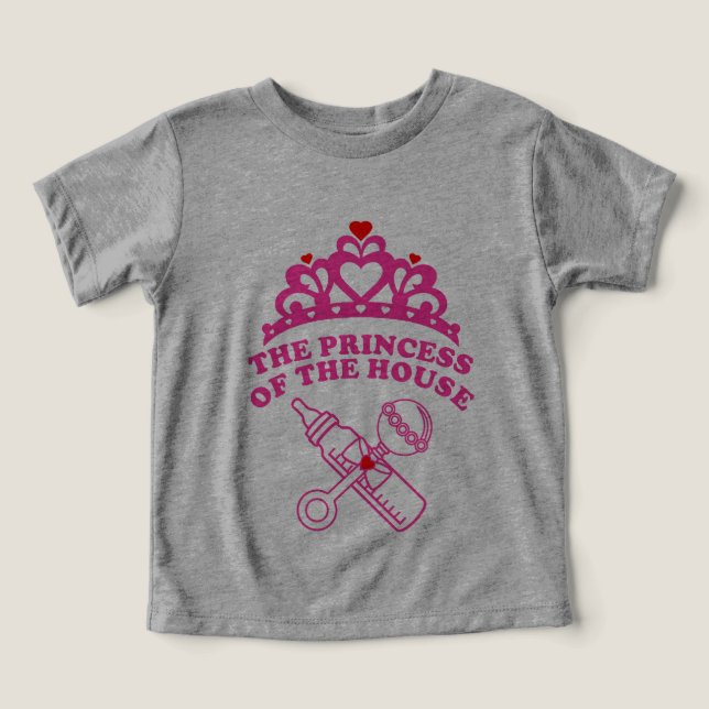 The princess of the house t shirt (Design Framsida)
