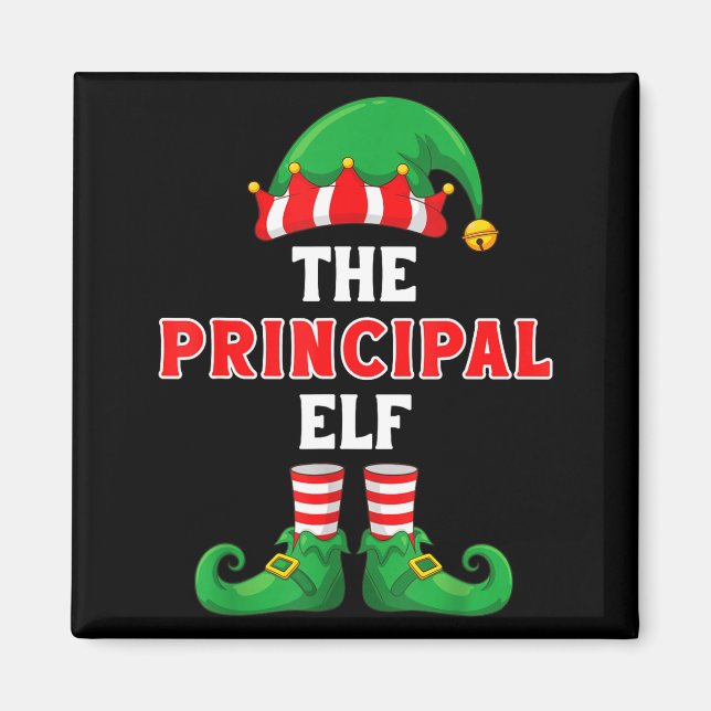 The Principal Elf Christmas For Principal School P Magnet (Framsidan)