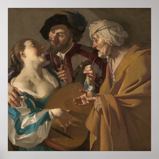 The Procuress (1622) - Dirck van Baburen Poster (Framsidan)