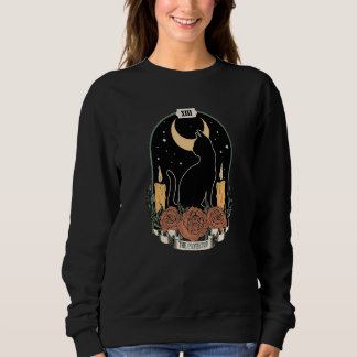 The Protector Tarot Card Crescent Moon Black Cat o T Shirt