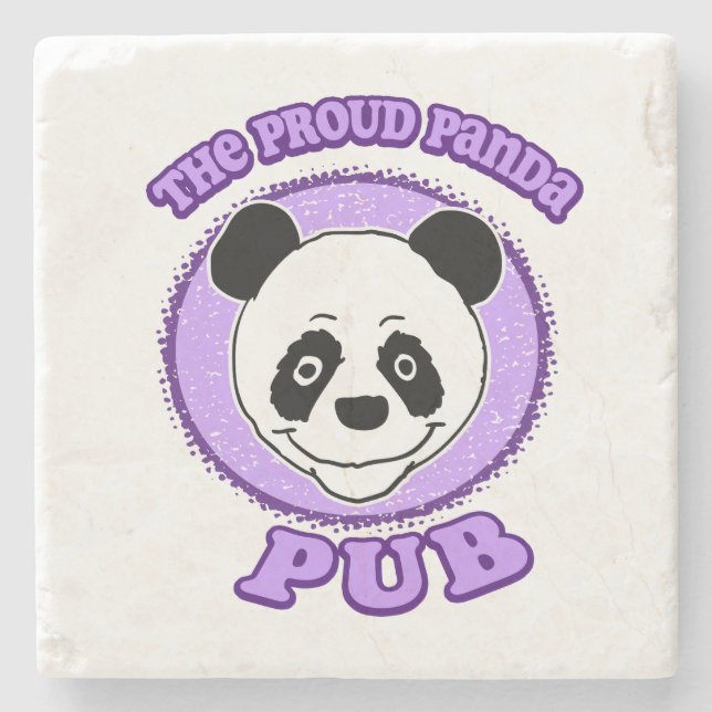 The Proud Panda Pub Stenunderlägg (Framsidan)