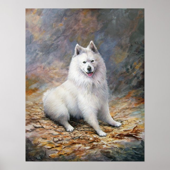 "The Pround Samoyed" -Kanvastrycket Poster (Framsidan)
