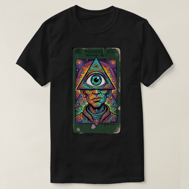 The Psionicist Guild 1 Dark T Shirt (Design framsida)