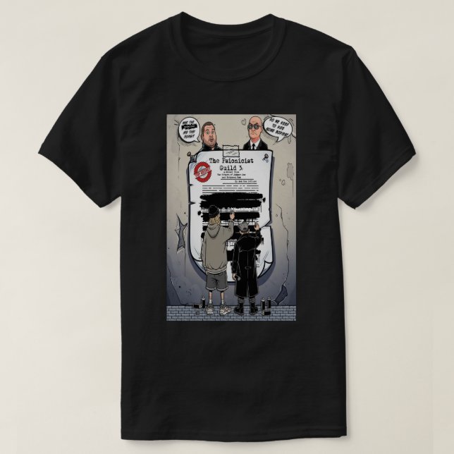 The Psionicist Guild 3 Mörk T Shirt (Design framsida)