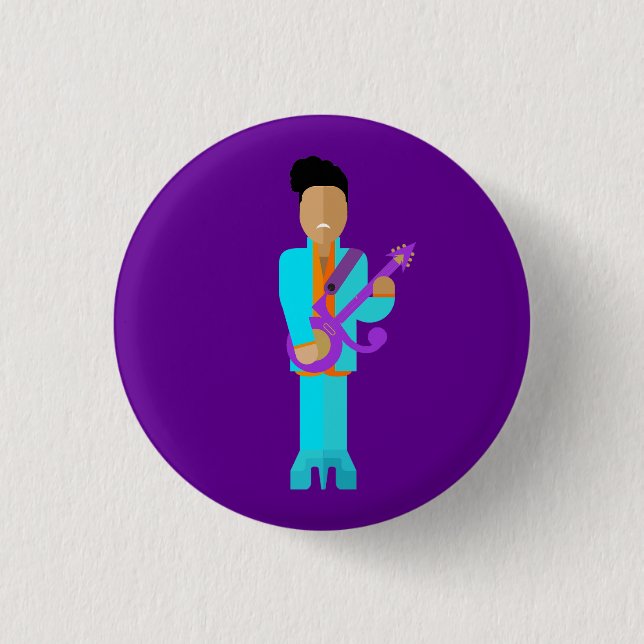 The Purple Pixie – Funk Legend Button Knapp (Framsida)