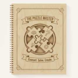The Puzzle Master Connect Solve Create Wood