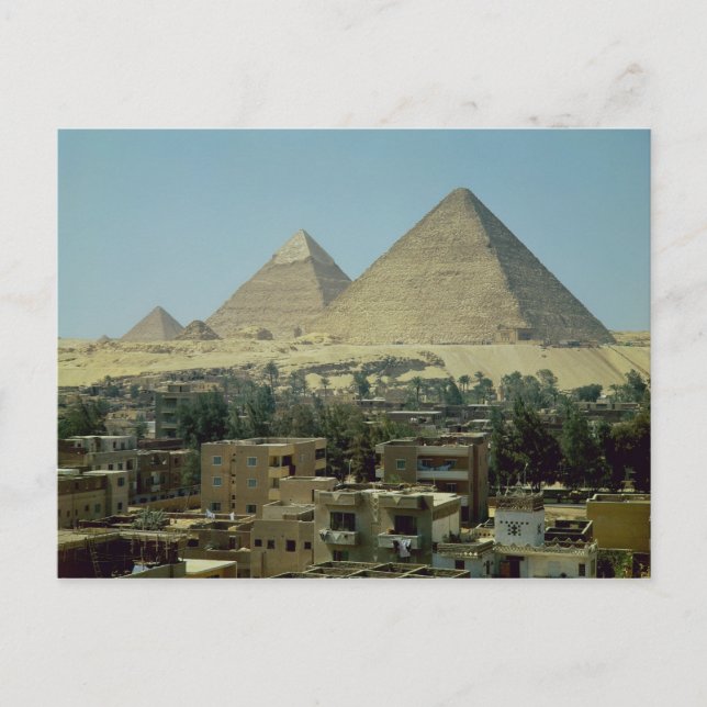The Pyramids of Giza, c.2589-30 BC, Old Kingdom Vykort (Framsida)