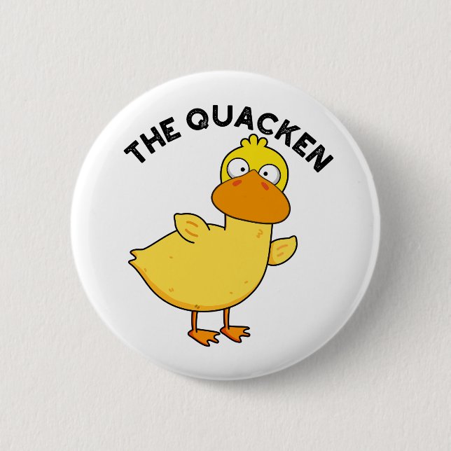 The Quacken Roliga Anka Puns  Knapp (Framsida)