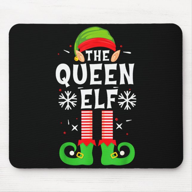 The Queen Elf Christmas Family Matching Pajamas Qu Musmatta (Framsidan)