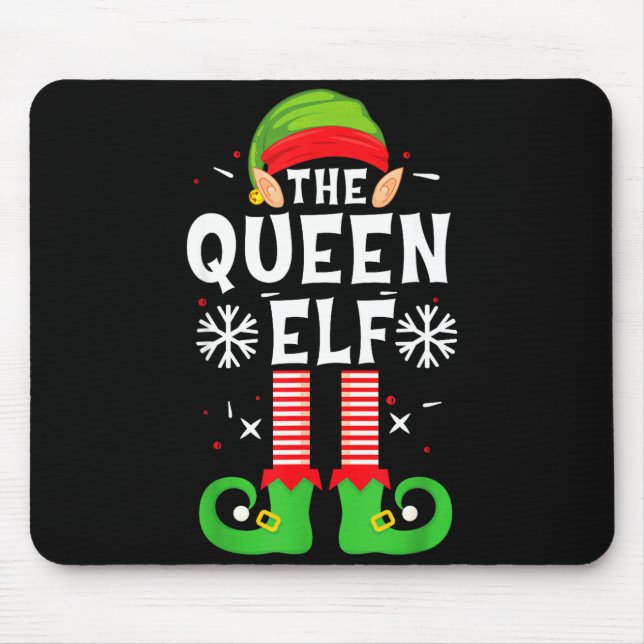 The Queen Elf Christmas Family Matching Pajamas Qu Musmatta (Framsidan)