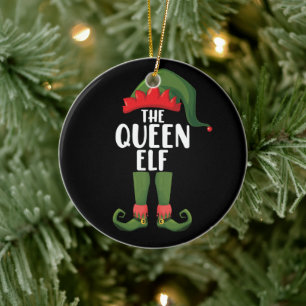 The Queen Elf Matchande Familj Jul Kvinnor Julgransprydnad Keramik
