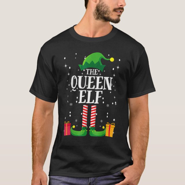 The Queen Group Matching Family Christmas Holiday T Shirt (Framsida)