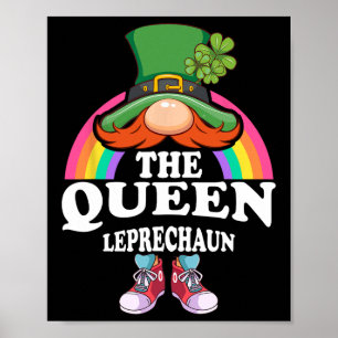 The Queen Leprechaun St Patricks Day Dräkt Poster