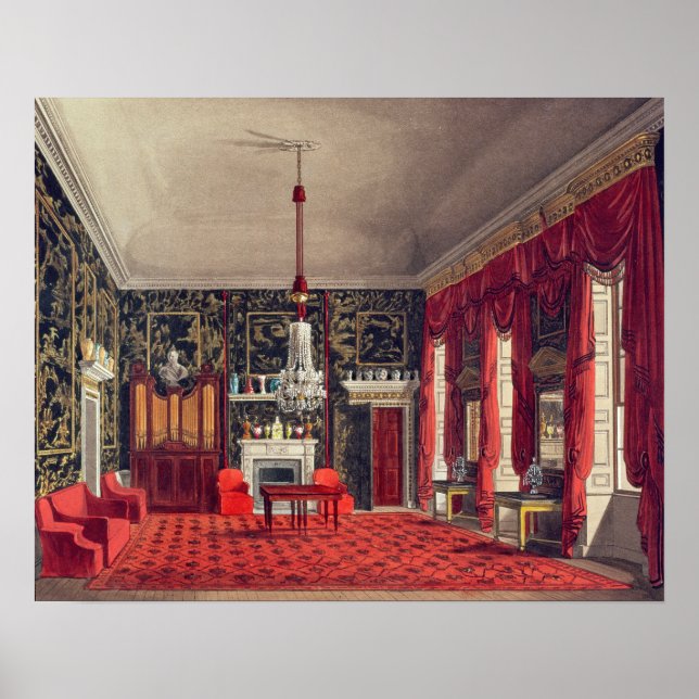 The Queen's Breakfast Room, Buckingham House Poster (Framsidan)