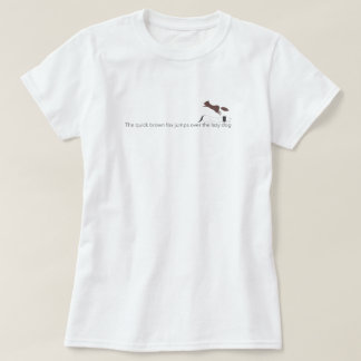 The quick brown fox jumps over the lazy dog t shirt