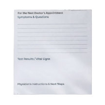The "Quick Notes" Appointment & Questions