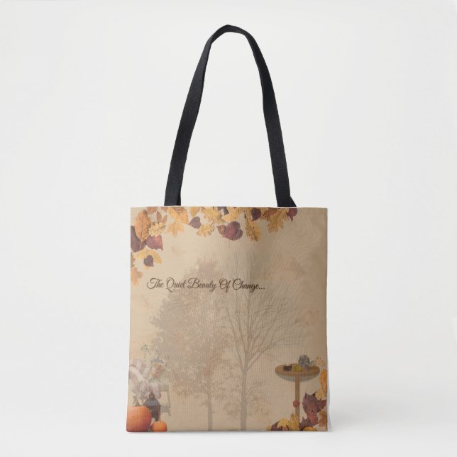 The Quiet Beauty Of Change - Autumn Tote Bag Tygkasse (Framsida)