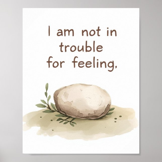 The Quiet Grove “I Am Not in Trouble for Feeling”  Poster (Framsidan)