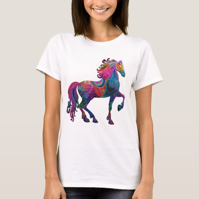 The Quilted Horse T Shirt (Framsida)