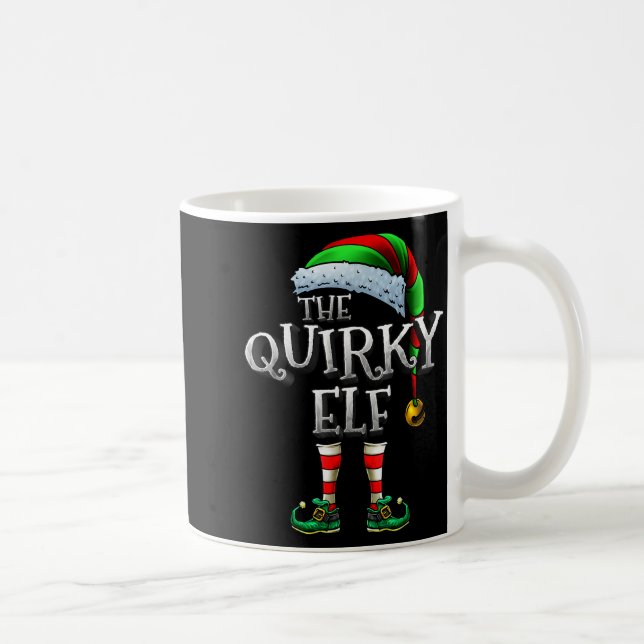 The Quirky Elf Shirt Matching Family Quirky Christ Kaffemugg (Höger)