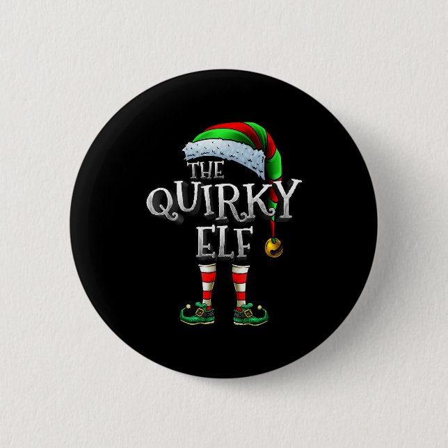 The Quirky Elf Shirt Matching Family Quirky Christ Knapp (Framsida)
