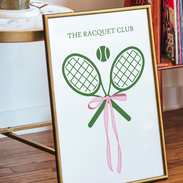 The Racquet Club Tennis Preppy Tennis Poster (Skapare uppladdad)