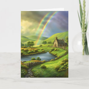 The Rainbow Cottage St. Patrick's Day Helgkort