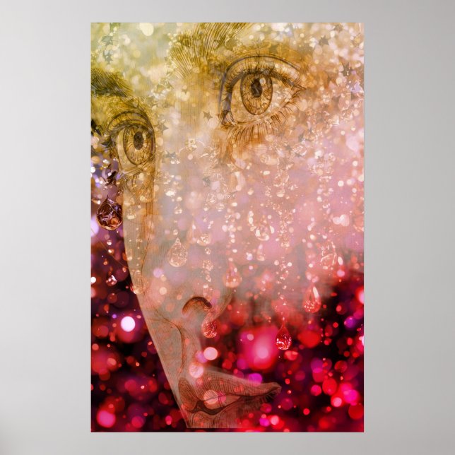 The Raining Woman on a Wall Poster (Framsidan)