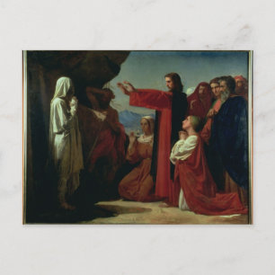 The Raising of Lazarus, 1857 Vykort