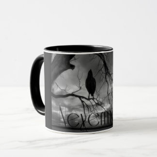 The Raven - Nevermore Sunbeams Tree Mugg