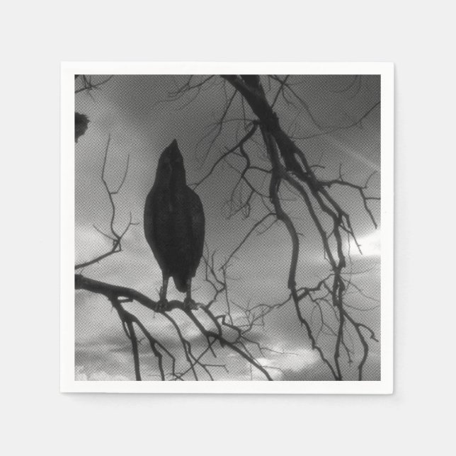The Raven - Nevermore Sunbeams Tree Pappersservett (Framsidan)
