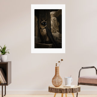 The Raven on Bust of Pallas Poster