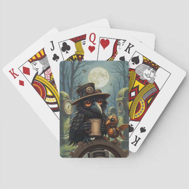 The raven powered by Coffee Casinokort (Baksidan)