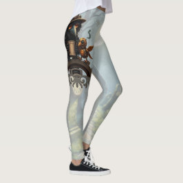 The raven powered by Coffee Leggings