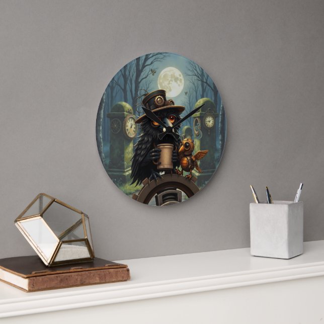 The raven powered by Coffee Stor Klocka (Kontor)