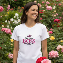 The Real Boss Damgrafisk T-shirt