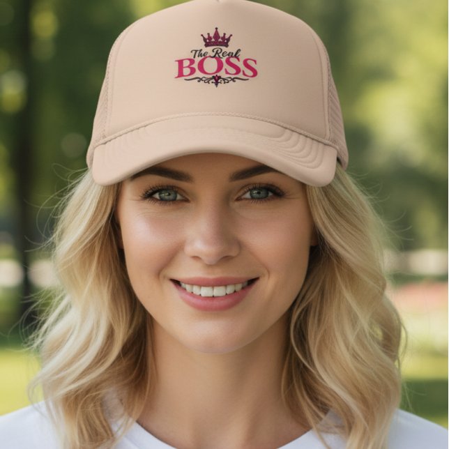 The Real Boss Women’s Stylish Trucker Hat,  Keps (Skapare uppladdad)