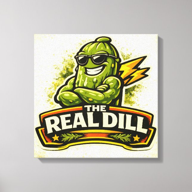 The Real Dill - Matglada Vänner Canvastryck (Framsida)