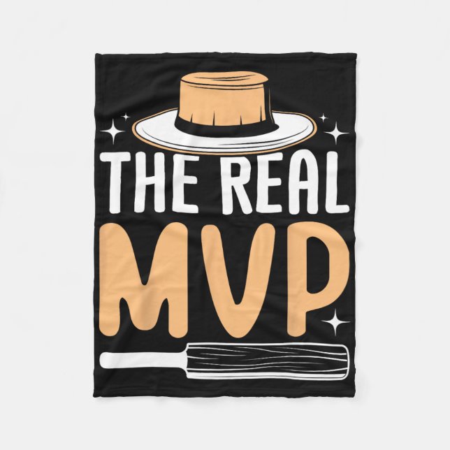 The Real Mvp Cricket  Fleecefilt (Framsidan)