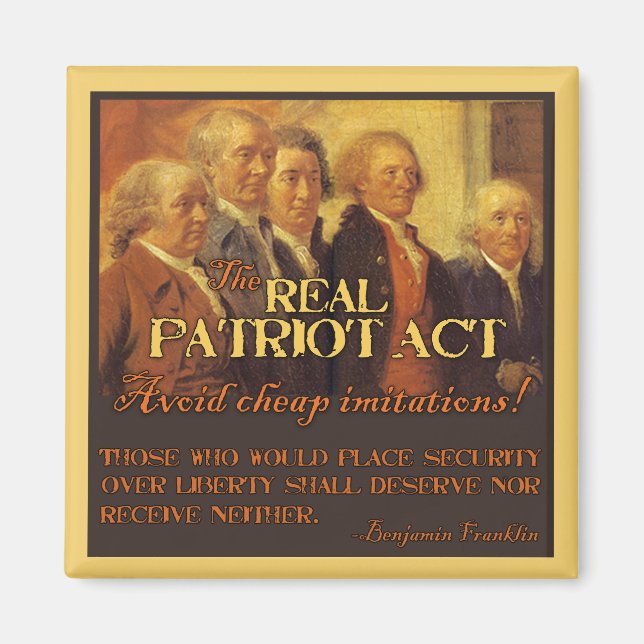 The Real Patriot Act, Founding fathers Magnet (Framsidan)