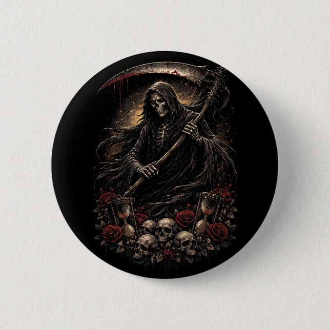 The Reaper’s Hourglass Knapp (Framsida)