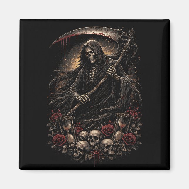 The Reaper’s Hourglass Magnet (Framsidan)