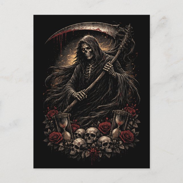 The Reaper’s Hourglass Vykort (Framsida)