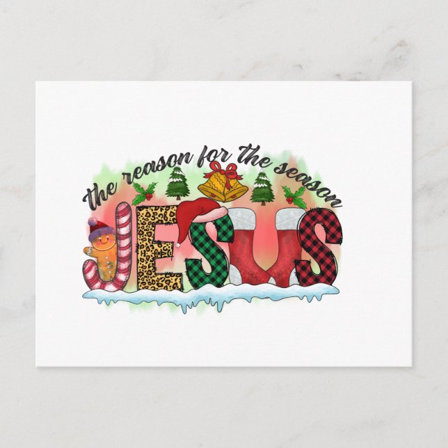 The reason for the season postcard vykort (Framsida)