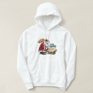 The Reason & The Season: Premium Graffiti Art Crop Hoodie