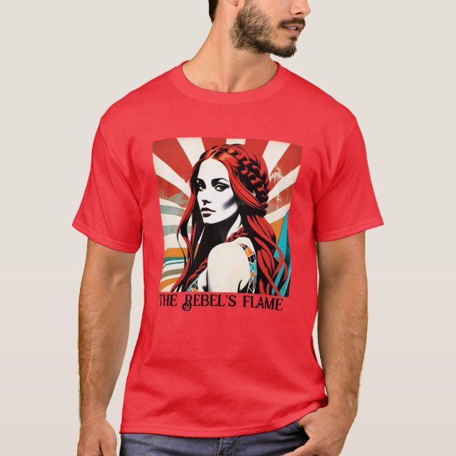 The Rebel's Flame T Shirt (Framsida)