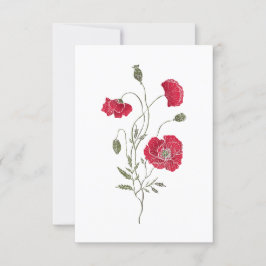 The Red Poppie Inbjudningar