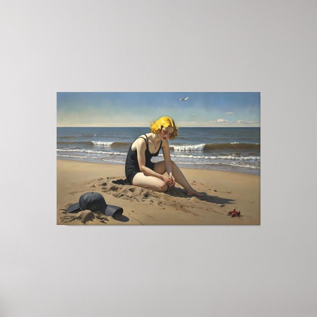 The Red Starfish (Signed Canvastryck (Framsida)