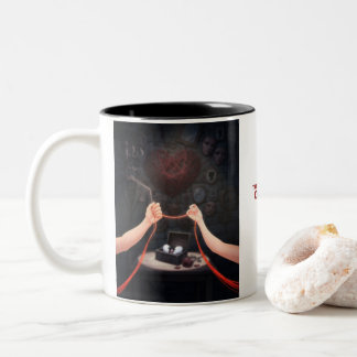 The Red Thread of Fate Aesthetic Soulmates Two-Ton Två-Tonad Mugg